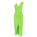 Summer Simple Sexy Sling One Shoulder Sleeveless Dress Dress Dress-Fluorescent Green-Fancey Boutique