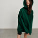 Hoodie Autumn Winter Street Boyfriend Polar Fleece Loose Pockets Hooded Sweater-Blackish Green-Fancey Boutique