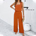 Color-Orange-Women Clothing Spring Summer Casual Elegance Sleeveless Vest Suit-Fancey Boutique