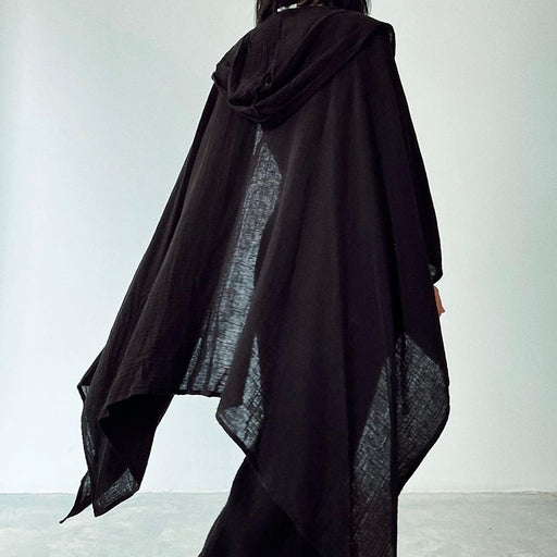 Color-Black-Fall Women Clothing Long Sleeve Bohemian Cotton Linen Two Piece Set-Fancey Boutique