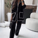 Color-Black Suit-Women Stitching Bag Set Autumn Winter-Fancey Boutique