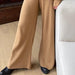 Color-Khaki Pants-Autumn Winter Long Sleeve Loose Casual Sweater Knitted Top Trousers Set-Fancey Boutique