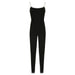 Color-Black-Women Clothing Edge Adjustable Sling Jumpsuit Contrast Color Tight Sexy Yoga Sports One Piece Trousers-Fancey Boutique