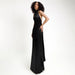 Women Clothing Halter Silk Satin Texture Backless Slim Fit Dress-Fancey Boutique