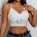 Nightclub Sexy Sexy Camisole Waist Lace Embroidered Hollow Out Cutout Out Boning Corset Bra Women Top-Fancey Boutique