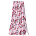 Vintage Floral Split Skirt Summer New High Waisted A Line Midi Length Skirt-Fancey Boutique