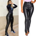 Casual Pants Summer High Waist Slimming Tight Women Pants Faux Leather Leather Pants-Fancey Boutique