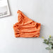 Color-Orange-Summer Three-Color Knitted One-Shoulder Top Slim-Fit Sexy Vest-Fancey Boutique