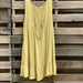 Color-Yellow-Women Basic Dress Sleeveless Short Stitching U Neck T shirt Dress Two Way Wear-Fancey Boutique