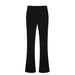 Color-Black-Women Clothing Solid Color Casual Trousers Autumn Winter Plush Sunken Stripe Sports Basic Elastic High Waist Straight Pants-Fancey Boutique