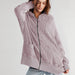 Color-Purple-Cardigan Zipper Sweater Home Wear Women Outerwear Hoodie Long Coat-Fancey Boutique
