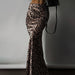 Women Clothing Satin Draping Skirt Leopard Print Sexy Sheath Fishtail Skirt Floor Length Dress-Fancey Boutique