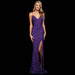 Color-Purple-Summer Women Clothing Sexy Socialite Sequ Backless Dress Slimming Slit Formal Dress-Fancey Boutique