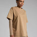 Summer Bright Yarn Mesh Stitching Long Sleeve T shirt Women Loose Sun Protection Top-camel-Fancey Boutique