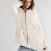 Color-Beige-Cardigan Zipper Sweater Home Wear Women Outerwear Hoodie Long Coat-Fancey Boutique