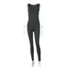Color-Dark Grey-Women Clothing Spring Sexy Backless Skinny Hip Raise Jumpsuit-Fancey Boutique