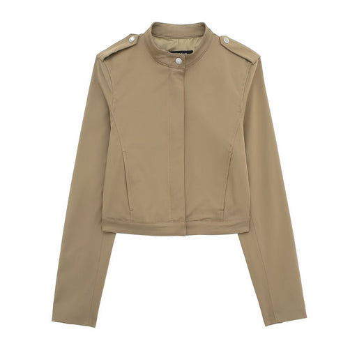 Spring Women Clothing Jacket Short Coat Wide Narrow Skirt-Top-Fancey Boutique