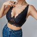 Summer Simplicity Sexy Sling Lace Eyelash Lace Steel Ring Gathered Cropped Outer Wear Inner Wear Sexy Vest-Fancey Boutique