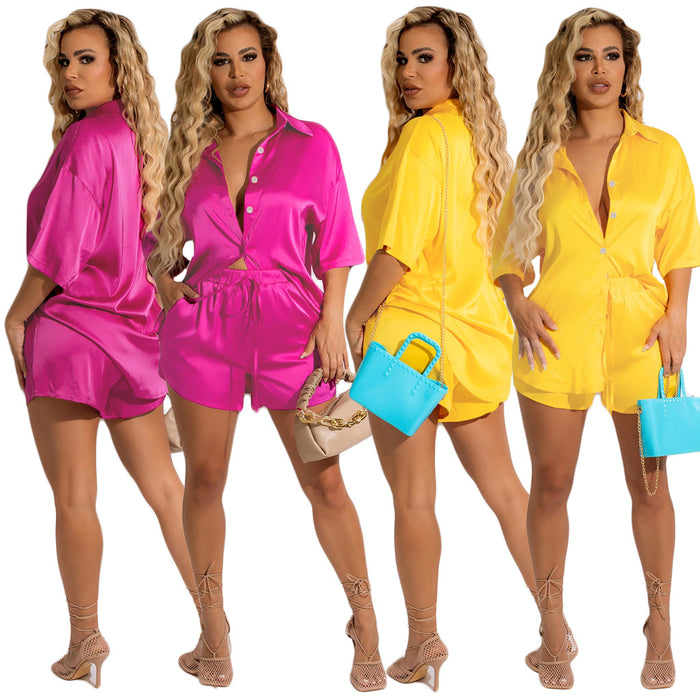 Solid Color Fashion Casual Women Two-Piece Set-Fancey Boutique