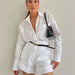 Women Clothing Casual Short Trousers Long Sleeve Shirt Set-Fancey Boutique