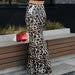 Classic Sexy Satin Leopard Fishtail Skirt Casual Skirt Autumn Women Dress-Fancey Boutique