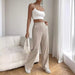 Summer High Waist Wide Leg Loose Pleated Slimming Straight Mop Drape All Match Break-Fancey Boutique