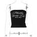 Spring Summer Women Sexy Letter Graphic Printed Ultra Short Tube Top Exposed Cropped Small Tank Top Top-Black-Fancey Boutique