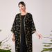 Muslim Middle East Bronzing Lace Mesh Dress Two Piece Suit-Fancey Boutique
