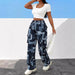 Casual Loose Plaid Trousers Casual Women Personality Street Overalls-Fancey Boutique