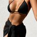 Color-Black-Women Swimsuit Three Piece Suit Sexy Halter Tulle Skirt Bikini Split Bikini Swimsuit-Fancey Boutique