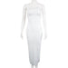 Color-White-Retro Fried Street Goddess Elegant Outfit Women Clothing off Shoulder Vest Skirt Set-Fancey Boutique
