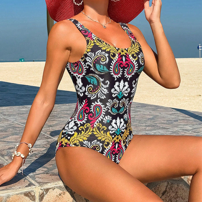 Bikini Printed Belly Covered Slimming Swimsuit Sexy Swimsuit Women-Printed Color-Fancey Boutique