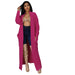 Color-Crimson-Autumn Winter Women Clothing Sexy Casual Long Sleeve Long Sweater Coat-Fancey Boutique
