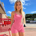 Color-Pink-Women Clothing Spring Summer Sexy Slim Fit Backless Pleated Suspender Jumpsuit-Fancey Boutique