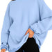 Color-Light Blue-Women Clothing Hooded Pullover Oversized Loose Casual Brushed Hoody-Fancey Boutique