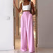 Ladies Suit Summer Casual Solid Color Trousers Two Piece Set-Fancey Boutique