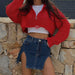 Sexy Slit Denim Skirt Summer Casual All Matching Slim Fit Skirt-Fancey Boutique