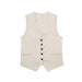 Color-Beige Vest-Women Linen Blended Vest Casual Shorts Suit-Fancey Boutique