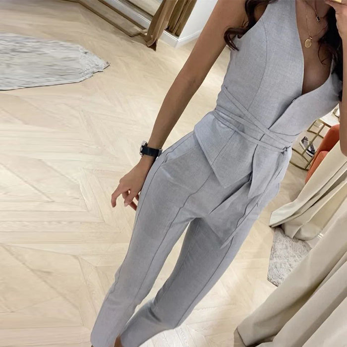 Women Clothing Suit Two Piece Vest Set-Fancey Boutique