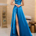 Color-Turquoise-Women Sling Wedding Bridesmaid Dress Cocktail Party Evening Maxi Dress Pure-Fancey Boutique