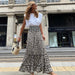 Spring Summer Skirt Internet Celebrity Leopard Print Big Hem Skirt Women-Multi-Fancey Boutique