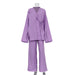 Women Clothing Spring Autumn Cotton Linen Women Trousers Casual Home Wear Can Be Worn outside-Purple-Fancey Boutique