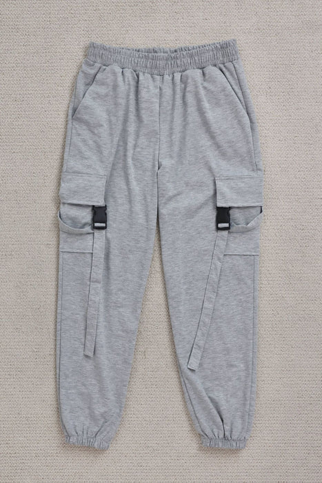 Color-Gray-Sports Pants Street Trend Women Casual Pants Sweatpants-Fancey Boutique