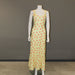 Summer Vacation Long Small Floral Strap Dress Women Wear-Yellow-Fancey Boutique