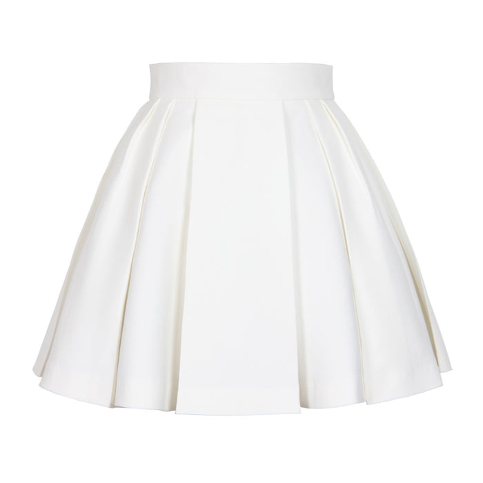 Summer Suspenders Vest A line Skirt Skirt Subnet Red Skirt Outfit Women-White skirt-Fancey Boutique