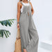 Color-Ight Gray-Women Clothing Popular Solid Color Casual Suspender Trousers-Fancey Boutique