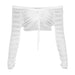 Color-White Top1-Fall Women Clothing Sexy Knitted See through Low Waist Hip Wrapped Long Skirt Sets-Fancey Boutique