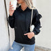 Autumn Winter Women Clothing Long Sleeve Solid Color Hooded Sweater Women-Fancey Boutique