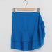 Color-Blue-Women Summer Skirt Sexy Solid Color Ruffles Multi Layer Smock Dress-Fancey Boutique