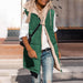 Color-Green-Popular Cotton Padded Clothes for Women Winter Loose Office Mid Length Hooded Cotton Coat-Fancey Boutique